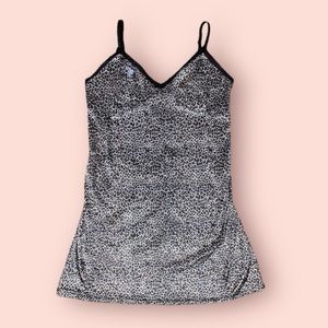 Fuzzy Cheetah Print Slip Dress